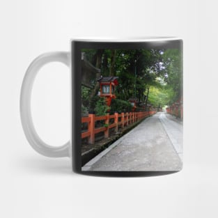 Path Between Red Lanterns Mug